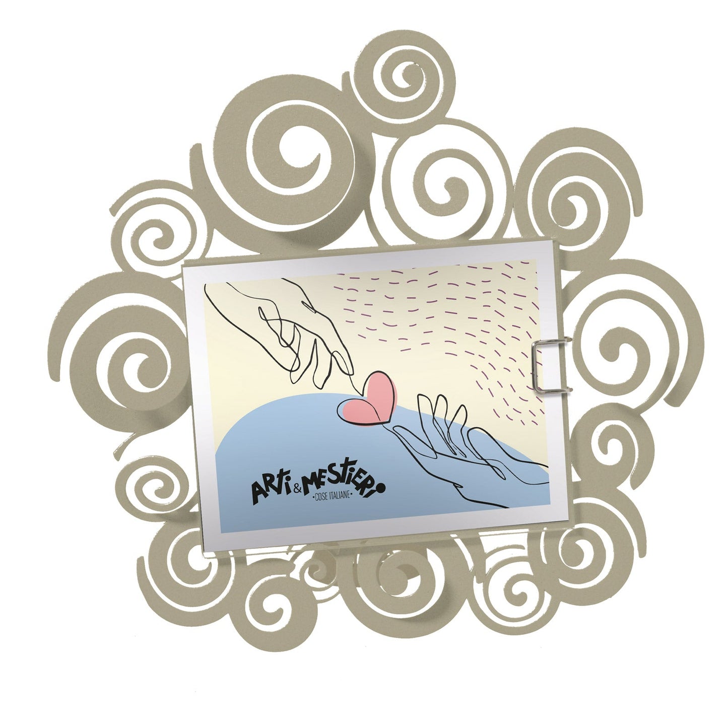 Modern Arabesque Photo Frame Wedding Favor