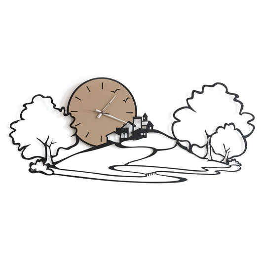 Horloge murale spéciale paysage