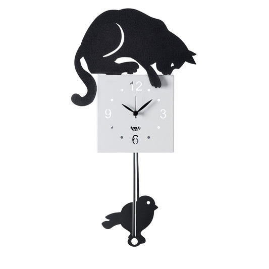 Horloge à pendule moderne Hunter Cat