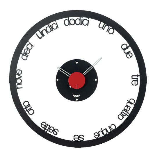 Grande horloge murale design Circolo