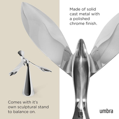 Apribottiglie Tipsy in Metallo Cromato – Eleganza in Equilibrio
