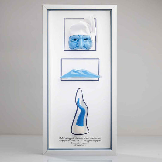 L'Essenza di Napoli in Ceramica Azzurra – 20x42 cm