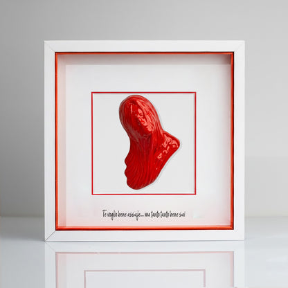 Beautiful red ceramic Mbriana