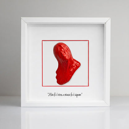 Beautiful red ceramic Mbriana