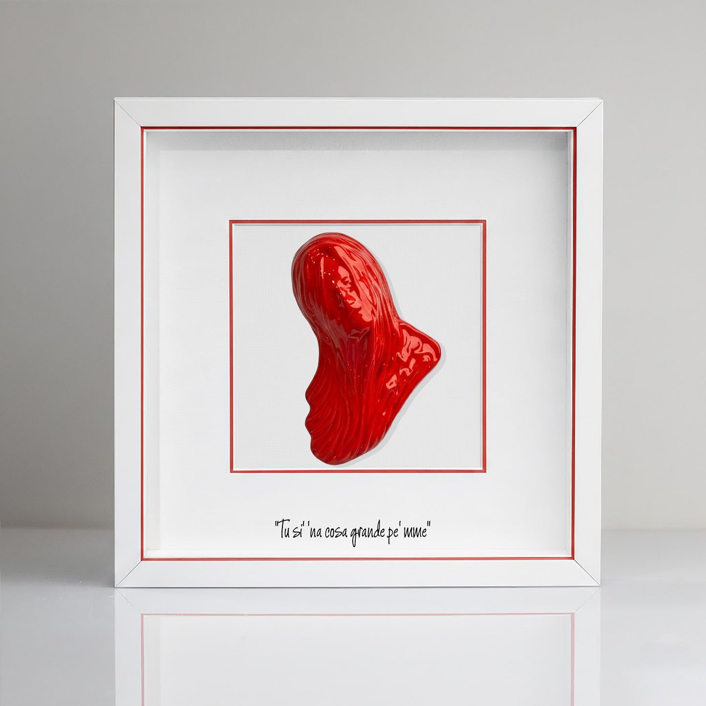 Beautiful red ceramic Mbriana