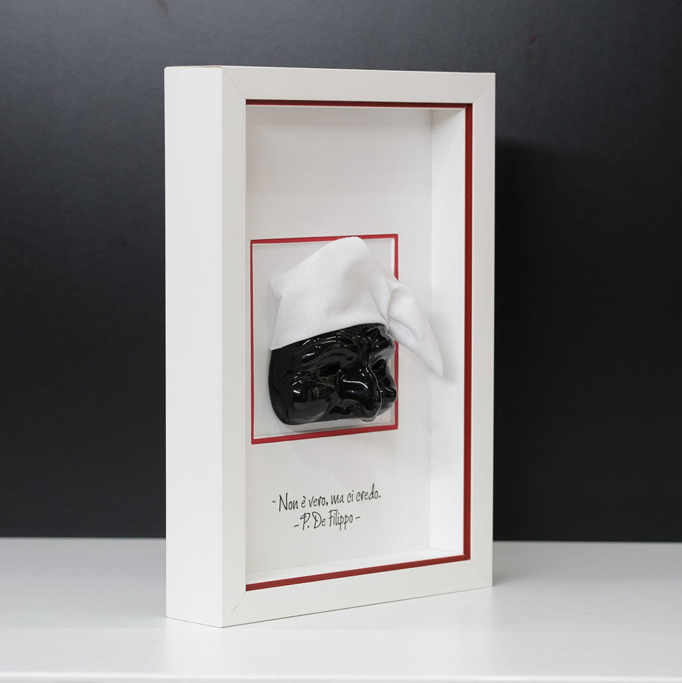 Black ceramic Pulcinella