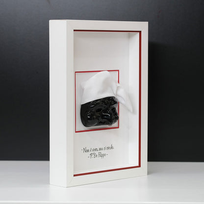 Black ceramic Pulcinella