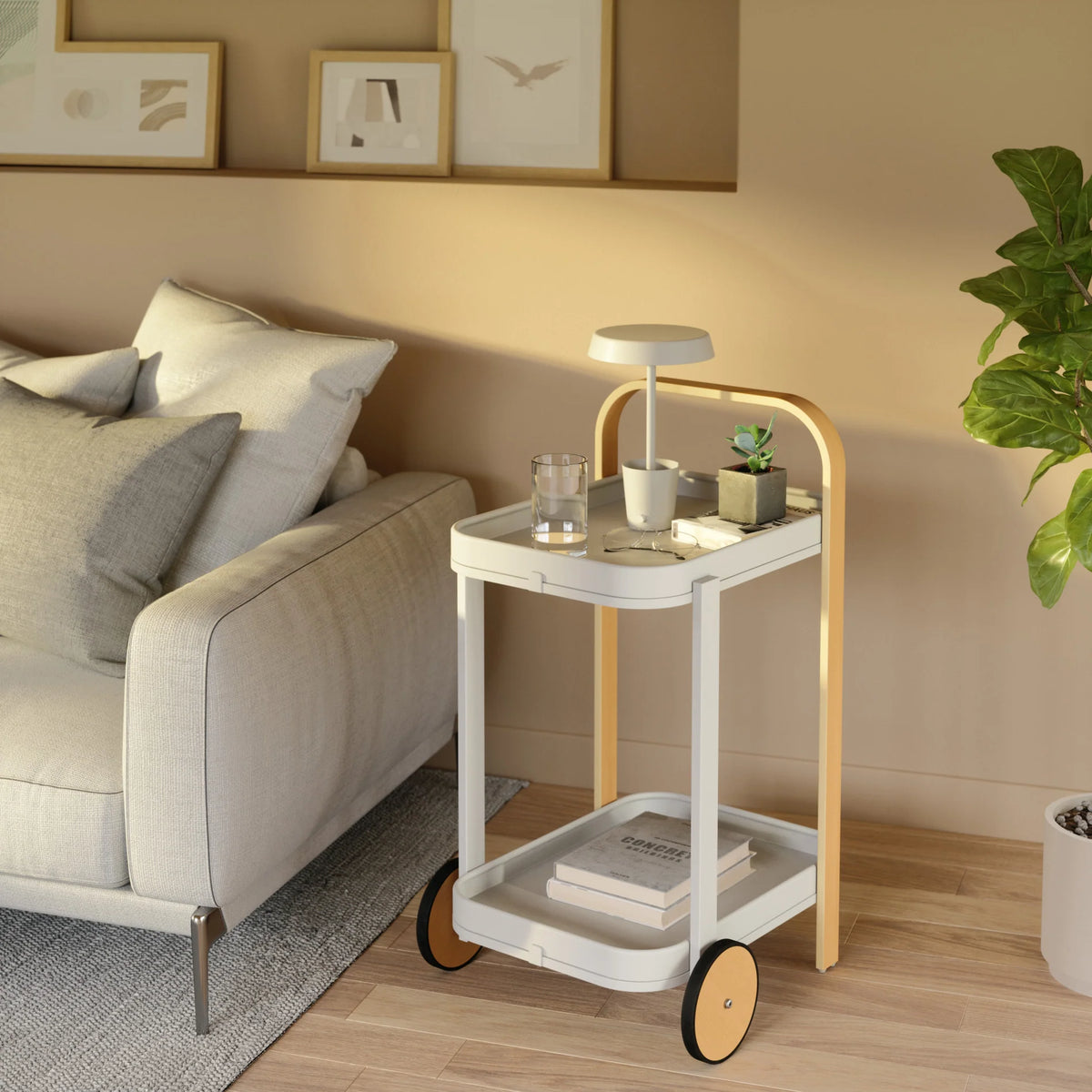 Carrello Bar e Mobiletto Multiplo Bellwood Bianco – Umbra