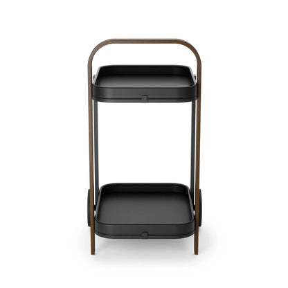 Carrello Bar e Mobiletto Multiplo Bellwood Noce – Umbra
