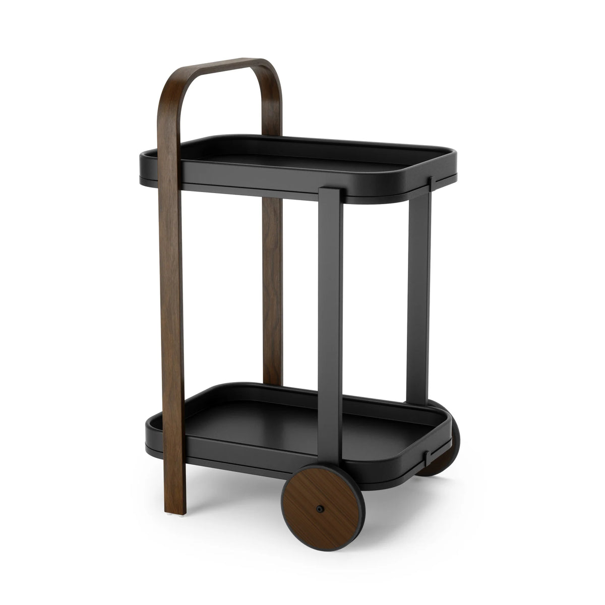 Carrello Bar e Mobiletto Multiplo Bellwood Noce – Umbra
