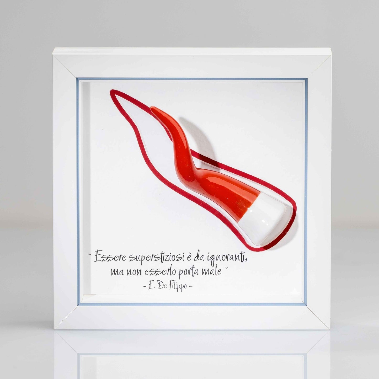 Corno rosso in ceramica