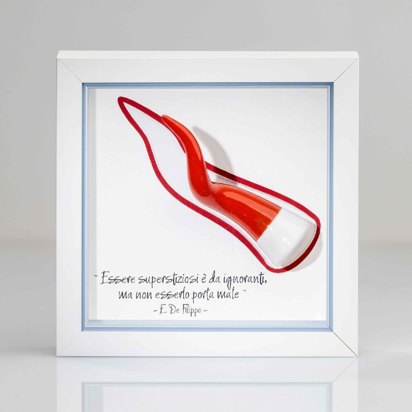 Corno rosso in ceramica