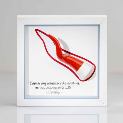 Corno rosso in ceramica