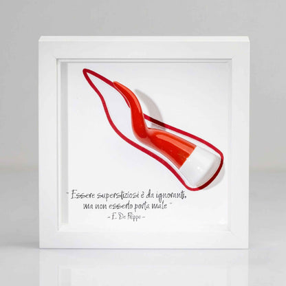 Corno rosso in ceramica