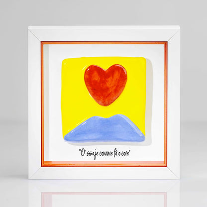 Vesuvius Heart Tile – Blue or Yellow