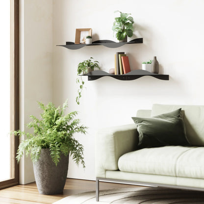 Mensola da Parete Sospesa Surf Shelf Nera – Umbra