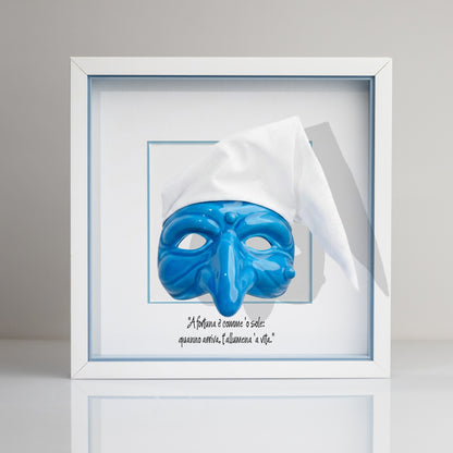 Black ceramic Pulcinella