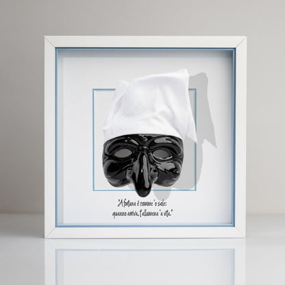 Black ceramic Pulcinella