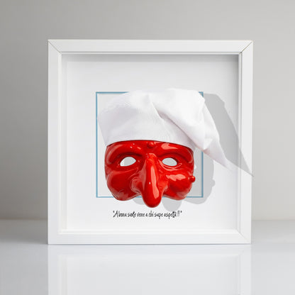 Black ceramic Pulcinella