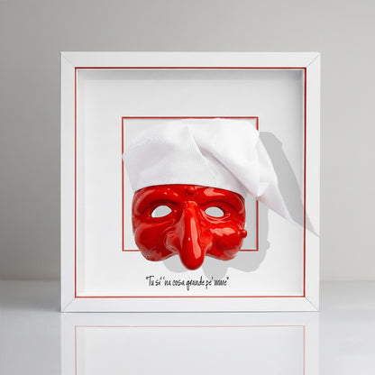 Black ceramic Pulcinella