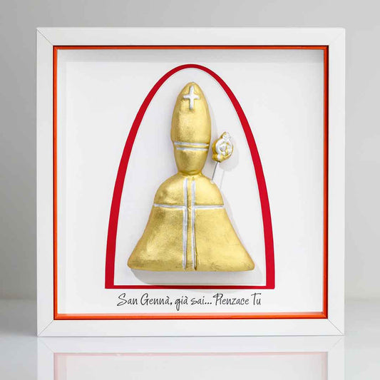 San Gennaro in ceramica 23x23 cm
