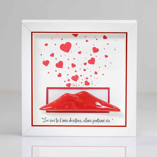 Vesuvio Rosso In Ceramica  Con Sbuffo Cuore